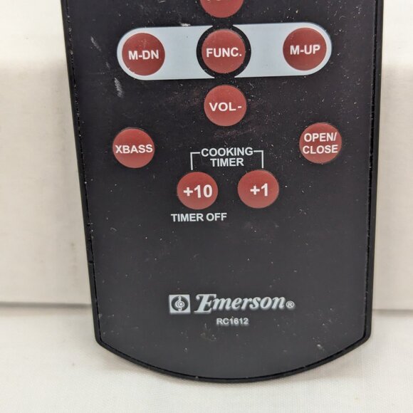 Emerson Replacement Audio System Remote Control Model RC1612 Black - Picture 3 of 6